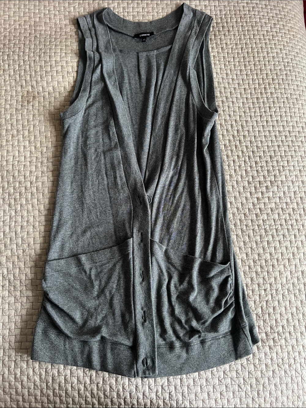 Express brand long vest. Size XS